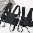 thumbnail image 2 of Chaleco ajustable Unisex para exteriores, bolsa colgante para el pecho, doble hombro, hecho de nailon de alta calidad, resistente al desgaste y DuraBlack LEstados Unidos Fivean unisex, 2 of 2