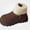 Coffee, variant on Women's Fleece Platform Boots Round Toe Anti Slip Soft Warm Winter Daily Snow Boots Brown Size 7
