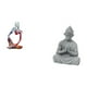 thumbnail image 5 of Estatua de resina,Figura ornamental de resina con estatua de un pensador sentado,Estatua de mono,Estatua de Buda Mono para Interior y Exterior Budista,Figura en miniatura de alguien, 5 of 8