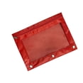 thumbnail image 2 of 3 Ring Binder Pencil Pouch - Large Clear Window Pen Case with Grommets, Waterproof Diamond-Weave Fabric, Heavy Duty Metal Zipper, 2 of 6