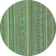 thumbnail image 1 of Ahgly Company Indoor Round Abstract Light Blue Modern Area Rugs, 6' Round, 1 of 4