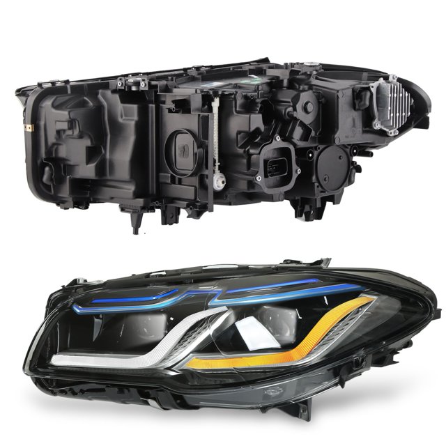 LED Headlight Assembly, LED DRL High Low Beam Projector Headlight for 5 Series F11 Wagon Pre-LCI LHD
