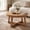 Natural, variant on Costway 30" Wood Round Coffee Table with Thickened Top Cross-shaped Support Frame for Living Room Walnut