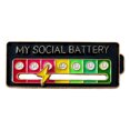 thumbnail image 1 of Broche de energía para transformar el estado de ánimo, insignia metálica deslizante con poder social para hombres y mujeres. Joyería con diseño de pin de expresión., 1 of 5