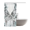 thumbnail image 2 of ARTJIA Watercolor Butterfly Shower Curtain, Black and White Polyester Fabric Shower Curtain Bathroom Sets with Hooks 66x72 Inches, 2 of 3