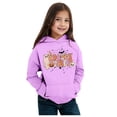 thumbnail image 4 of WERYOUNG Girls Boys Hoodies Cartoon Pumpkin Letter Ghost Flower Printed Long Sleeve Pullover Hooded Halloween Sweatshirt With Pocket Girl Comfort Outdoor Play Hoodie,Purple,9-10 Years, 4 of 4