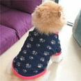 thumbnail image 4 of TELOLY Dog Clothes,Fleece Warmth Dog Jacket,Soft Fabric Strong Warmth Retention Dog Sweatshirt,Star,L, 4 of 4