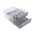 thumbnail image 2 of Caja de almacenamiento de huevos Soporte para huevos para refrigerador, Bandeja para huevos Caja de almacenamiento de huevos frescos para Gris, 2 of 9