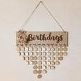 thumbnail image 1 of Tablero de recordatorio de días especiales de cumpleaños, decoración colgante para el hogar, calendario de madera, adorno colgante, decoración de Año Nuevo, 1 of 4