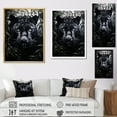 thumbnail image 4 of Designart "Contrasting Patterns Black White Panther" Animals Wall Decor, 4 of 5