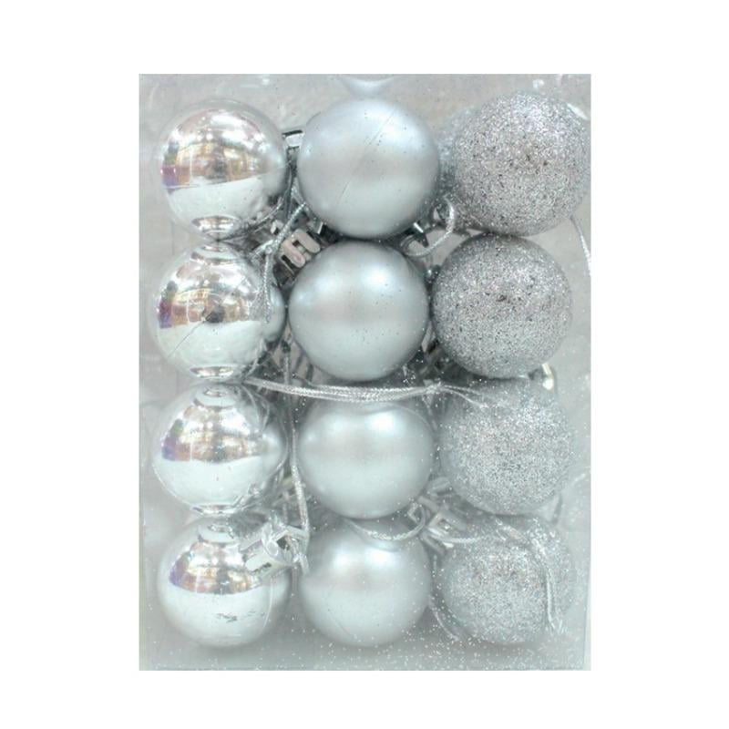 40mm, 60mm Details about   24 Pack 4 6cm Christmas Tree Ornaments Hanging Baubles Xmas Decor 