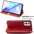 thumbnail image 2 of Étui pour OnePlus 9 Flip Étui Portefeuille Flip Étui Magnétique Protecteur - Rouge, 2 of 5