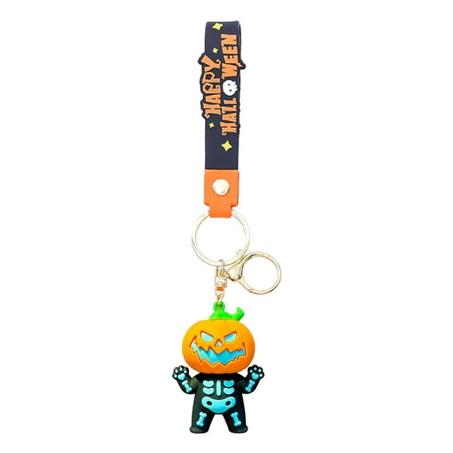 SDNall Halloween Pumpkin Lights, Keychains for Backpacks, Cute Keychain Accessories, Halloween Luminous Keychain Pendant Pumpkin Lantern Halloween Gift Backpack Accessory Pendant