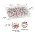 thumbnail image 4 of 50pcs Polymer Clay Rhinestone European Large Hole Beads with Silver color Plated Brass Cores Rondelle Light Rose 11~12x7~7.5mm Hole: 5mm, 4 of 5