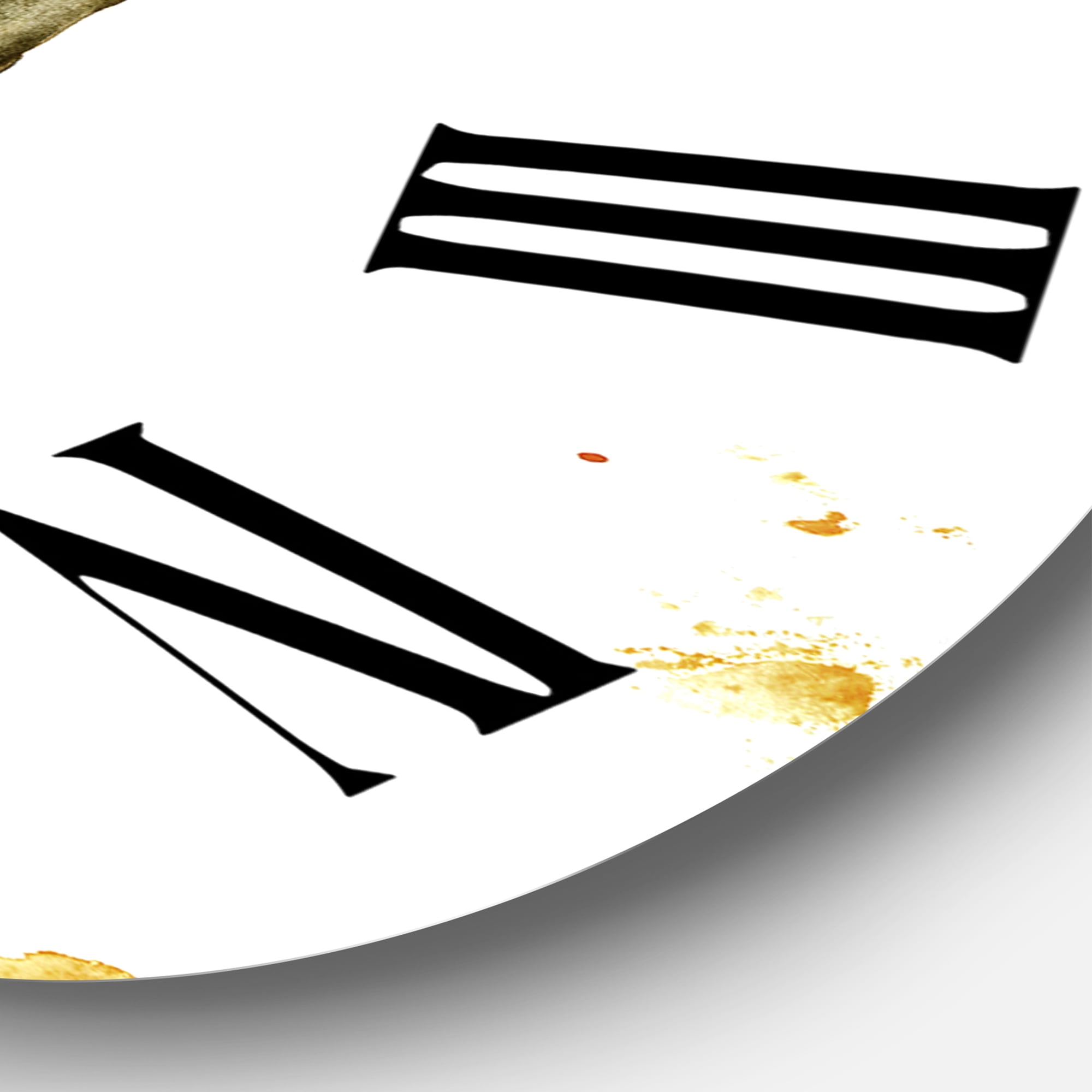 Designart 1 in Quartz Farmhouse Wall Clock