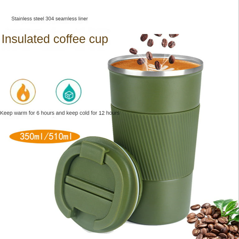 Travel Coffee Mug Spill Proof 12Oz, Insulated Coffee Mug to Go, Thermo Hot  Coffe