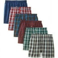 thumbnail image 1 of Calzoncillos Tipo Bóxer de Mezcla de Algodón Surtido de Pantalones Cortos a Cuadros para Hombre (M, Paquete de 3), 1 of 5