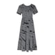 thumbnail image 3 of Vestido de Manga Corta para Mujeres Vestido de Verano de Cuello Redondo Impreso, Poliéster de Tamaño Verdadero Diario Y Vestido de Fiesta, 3 of 4