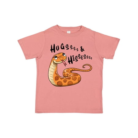 

Inktastic Hugs and Hisses- Cute Snake for Valentines Day Gift Toddler Boy or Toddler Girl T-Shirt