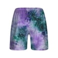 thumbnail image 5 of Bibifish Womens Athletic Shorts All Day Comfort Printed Mesh Pocket Elastic Drawstring Waist Relaxed Workout Shorts, 5 of 5