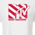 thumbnail image 3 of MTV - Candy Cane  - Juniors Cropped Cotton Blend T-Shirt, 3 of 5
