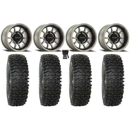 Method 409 15 Wheels Grey (4+3) 35 RC500S Sticky Tires Sportsman RZR Ranger