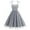 Gray, variant on Ankola Womens Square Neck Tie Strap Tulle Prom Dress Vintage Embroidered Floral Formal Evening Party Cocktail Mini Dress