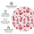 thumbnail image 3 of Lsque Valentine Gnomes Pattern 4" Drink Coasters Set of 4, PVC Leather Absorbent Coasters, Table Coaster Set Decorative Coffee Cup Coasters Housewarming Gift -Round Shape, 3 of 6