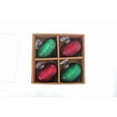 thumbnail image 2 of 4" Glass Onion Ornament (Red + Green) - Set of 4, 2 of 2