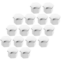 20Pcs Hexagonal Wheel Lug Nut Covers Bolts Covers Screw Protect Caps for 307 308 408 206 207 C5 (Silver)