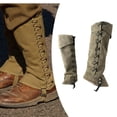 thumbnail image 6 of Pirate Boot Cover Medieval Gaiters Steampunk Leg Guards PU Leather Material for Men Themed Parties Cosplay, 6 of 9