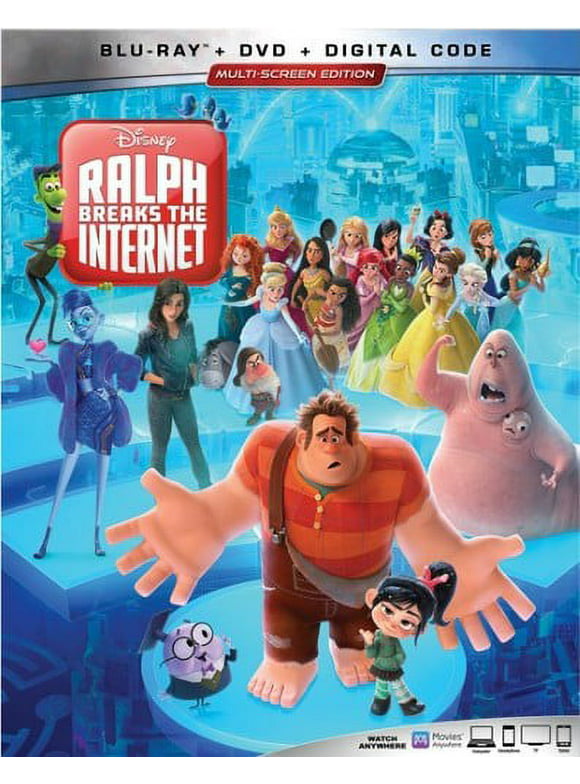 Ralph Breaks the Internet: Wreck-It Ralph 2 (Blu-ray + DVD + Digital Copy)