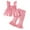 AB643 Pink, variant on Utlike Girls Clothing Set Toddler Sleeveless Solid Tops Ruffles Vest Pants Outfits Comfortable And Versatile Outfits Size 9 Months-12 Months