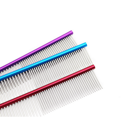 - 16cm High Quality Pet Comb Professional Steel Grooming Comb Cleaning Brush