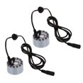 thumbnail image 1 of 2X Ultrasonic Mist Maker Fogger Water Fountain Pond 12 LED,2 x Mist maker 2 x User manual,Multicolor, 1 of 4