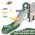thumbnail image 3 of 9 in 1 Toddler Slide for Indoor Playground, Freestanding Kids Climber Slide Playset with Basketball Hoop, Telescope, Crawl-through Tunnel, Drawing Whiteboard, Golf Hole and Ring Toss Game, 3 of 6
