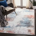 thumbnail image 2 of SAFAVIEH Phoenix Darina Abstract Area Rug, Ivory/Blue, 4'5" x 6'5", 2 of 7