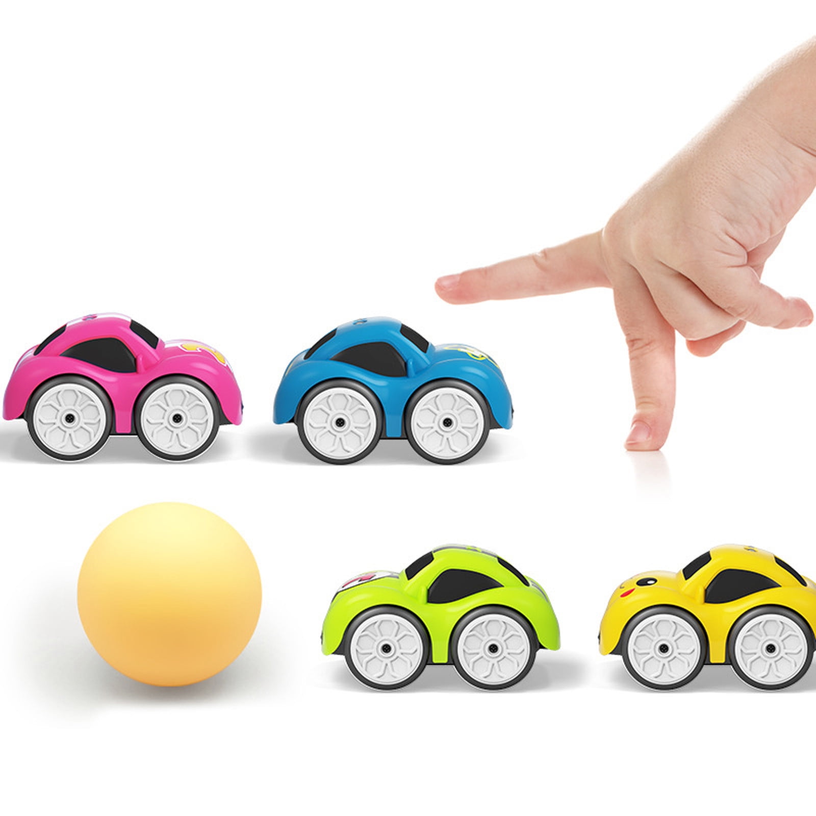 Mini Magic Car Follows Line, 2.4GHz RC Smart Interactive Car Toy That Follows Drawn Line, with Music and 4 Modes, Follow, Dodge, Lines Trace and Auto Demo