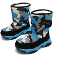 thumbnail image 2 of Boys Girls Warm Snow Boots Plush Lining Non-Slip Cold-Proof Cotton Boots Kids Winter Outdoor Sports Shoes (Toddler/Little Kid/Big Kid), 2 of 12