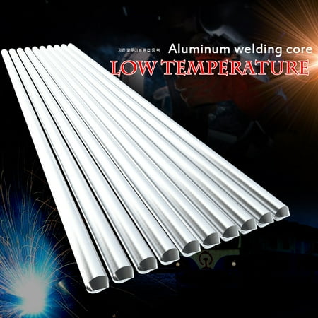 - 10PCS Low Temperature Aluminum Welding Wire Flux Cored 2.4mm*230mm Al-Mg Soldering Rod No Need Solder Powder