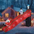 thumbnail image 3 of 9FT Christmas Inflatable Slide Decor with Santa, Snowman, Penguin & Gingerbread Man – LED Lit, Outdoor Decoration for Yard Holiday Ambiance,Christmas Decor, 3 of 7