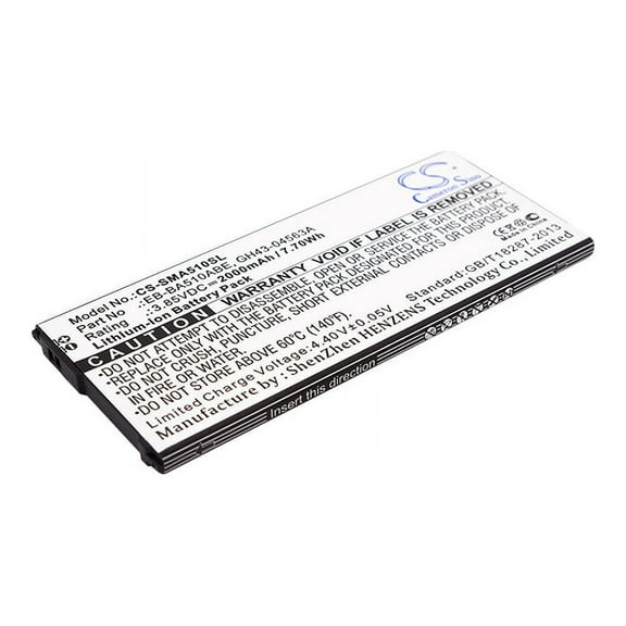 Replacement Battery for Samsung Galaxy A5 2016 Duos,SM-A5100,SM-A510F,SM-A510F/DS,SM-A510K,SM-A510L,SM-A510M/DS,SM-A510S,SM-A510Y/DS,EB-BA510ABE,GH43-04563A,2000mAh,Mobile Phone battery