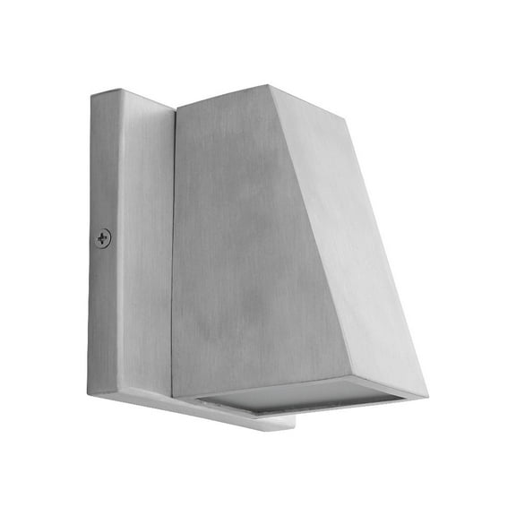3-708-16 Oxygen Lighting Titan - 4.75 Inch 6W 1 LED Outdoor Wall Mount-Brushed Aluminum Finish