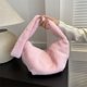 thumbnail image 3 of Bolso de felpa informal para mujer, bolso de hombro esponjoso de estilo coreano (rosa), 3 of 8