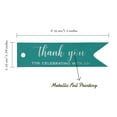 thumbnail image 5 of Inkdotpot Real Silver Foil Thank You For Celebrating With Us Bridal Shower Tags Favor Hang Paper Tags 50 Pieces, 5 of 6