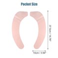 thumbnail image 2 of Unique Bargains 4 Pair Toilet Seat Cover Pad Bathroom Warm Toilet Seat Cushion Washable Reusable Pink L Size, 2 of 6