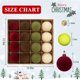 thumbnail image 5 of Bolas Flocadas 16 bolas navideñas artificiales de terciopelo en colores rojo oscuro, blanco, verde, café Rkxzt, 5 of 8