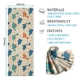 thumbnail image 2 of Beige Cartoon Dinosaurs Plants Pattern Hot Yoga Mat Towel Non Slip for Hot Yoga - Quick-Drying Yoga Mat Cover with 4 Corner Pockets with Travel Bag - Hot Yoga Towel Non Slip 70"x26", 2 of 6