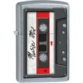 thumbnail image 1 of Zippo Lighter: Cassette Tape - Street Chrome 79479, 1 of 4