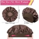 thumbnail image 5 of 2 pieces satin night cap, satin night cap, silk night cap night cap for women (black, coffee), 5 of 5